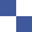bleu/blanc carré