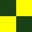 vert foncé/jaune carré