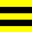 Gelb/Schwarze Streifen