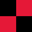 noir/rouge carré